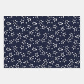 Feuille De Papier Cadeau Motif d'étoiles (Devant 2)