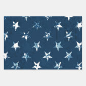 Feuille De Papier Cadeau Motif d'étoiles (Devant 3)