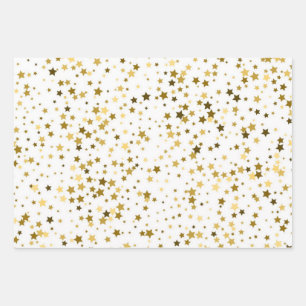 Feuille De Papier Cadeau Motif d'étoiles