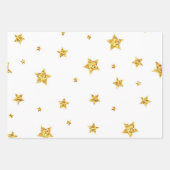 Feuille De Papier Cadeau Motif d'étoiles (Devant 2)