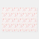 Feuille De Papier Cadeau Motif d'hiver moderne de Noël (Devant 2)