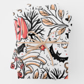 Feuille De Papier Cadeau Motif d'horreur d'Halloween (En situation)
