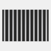 Feuille De Papier Cadeau Motif Diagonal Noir Et Argent (Devant 2)