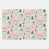 Feuille De Papier Cadeau Motif d'icône Elf Holiday (Devant 2)