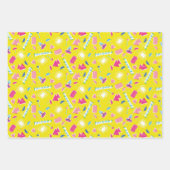 Feuille De Papier Cadeau Motif d'icône Neon FRIENDS™ (Devant)
