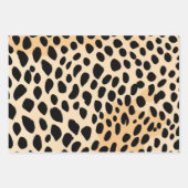 Feuille De Papier Cadeau Motif d'impression Cheetah (Devant)
