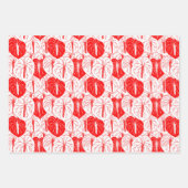 Feuille De Papier Cadeau Motif d'impression moderne Hawaiian Anthurium (Devant 3)