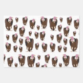 Feuille De Papier Cadeau Motif d'oiseaux vautours (Devant 3)