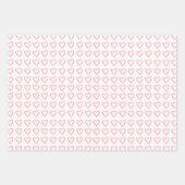 Feuille De Papier Cadeau Motif dooddle du coeur (Devant 2)