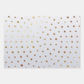 Feuille De Papier Cadeau Motif d'or 5 (Devant 3)