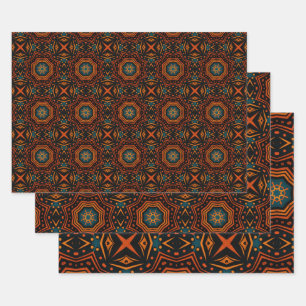 Feuille De Papier Cadeau Motif d'origine africaine no2