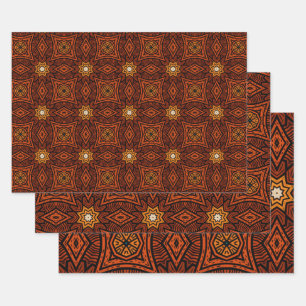 Feuille De Papier Cadeau Motif d'origine africaine no8