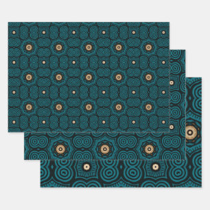 Feuille De Papier Cadeau Motif d'origine africaine no 5