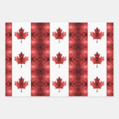 Feuille De Papier Cadeau Motif du drapeau du Canada (Devant 2)