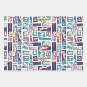 Feuille De Papier Cadeau Motif du panneau de dessin Krypto (Devant 2)