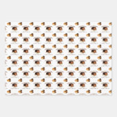 Feuille De Papier Cadeau Motif du temps de chocolat (Devant)