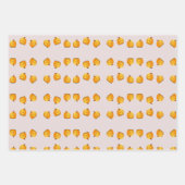 Feuille De Papier Cadeau Motif en chef citrouille orange (Devant 2)