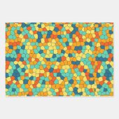 Feuille De Papier Cadeau Motif en mosaïque (Devant)