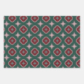 Feuille De Papier Cadeau Motif en tuiles de luxe, lignes gracieuses, chemin (Devant)