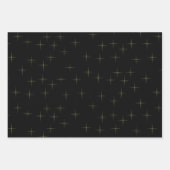 Feuille De Papier Cadeau Motif Éperche Noir Vert Et Gris (Devant)