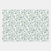 Feuille De Papier Cadeau Motif Eucalyptus aquarelle (Devant 3)