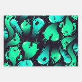 Feuille De Papier Cadeau Motif fantôme (Devant 2)