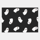 Feuille De Papier Cadeau Motif fantôme (Devant 3)