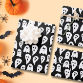 Feuille De Papier Cadeau Motif fantôme Halloween