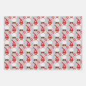 Feuille De Papier Cadeau Motif fille gode de Saint Valentin (Devant 3)