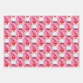 Feuille De Papier Cadeau Motif fille gode de Saint Valentin (Devant)