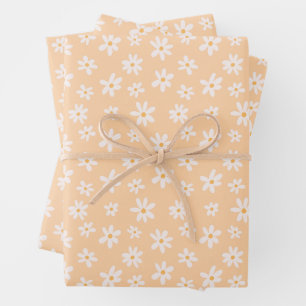 Feuille De Papier Cadeau Motif Fleur Cute Daisy