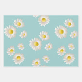 Feuille De Papier Cadeau Motif Fleur marguerite (Devant 3)