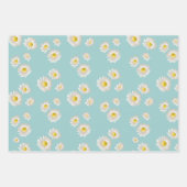 Feuille De Papier Cadeau Motif Fleur marguerite (Devant 2)