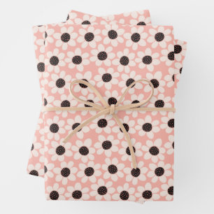 Feuille De Papier Cadeau Motif Fleur Rose Cute