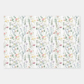 Feuille De Papier Cadeau Motif fleur sauvage (Devant)