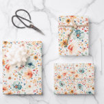 Feuille De Papier Cadeau Motif Fleur sauvage de Earthy Meadow Boho Elegant<br><div class="desc">Elégant et romantique papier d'emballage fleur sauvage d'aquarelle, parfait pour ajouter une touche délicate et sincère aux mariages, douches nuptiales, anniversaires et cadeaux réfléchis. Avec des fleurs de terre en terre cuite, bleu marine, turquoise, marron, doré, marsala, ce design charmant apporte beauté et joie à chaque surprise, ce qui fait...</div>