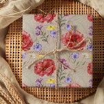 Feuille De Papier Cadeau Motif Fleur sauvage moderne couleur et beige<br><div class="desc">Des éléments fleur sauvage colorés disposés dans un motif omniprésent. OEuvre originale aquarelle du studio. Idéal pour les mariages,  anniversaires,  anniversaires et plus encore. Veuillez consulter d'autres articles de cette collection de mariages unique.</div>