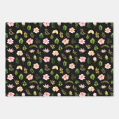 Feuille De Papier Cadeau Motif floral de jungle tropicale (Devant 3)
