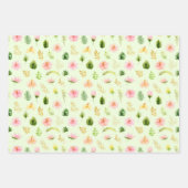 Feuille De Papier Cadeau Motif floral de jungle tropicale (Devant 2)