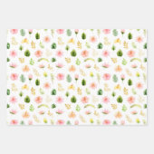 Feuille De Papier Cadeau Motif floral de jungle tropicale (Devant)