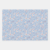 Feuille De Papier Cadeau Motif floral du bois (Devant 2)