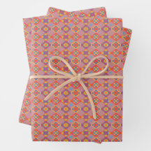 Motif floral géométrique amérindien de luxe