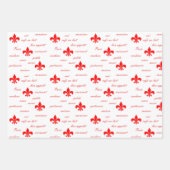 Feuille De Papier Cadeau Motif français assassiné (Devant 3)