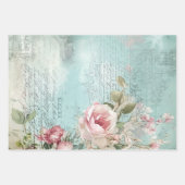 Feuille De Papier Cadeau Motif français chic Shabby (Devant 2)