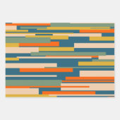 Feuille De Papier Cadeau Motif géométrique Abstrait moderne Wright (Devant)