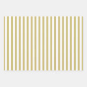 Feuille De Papier Cadeau Motif géométrique Blanc Or (Devant)