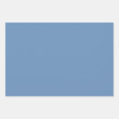 Feuille De Papier Cadeau Motif géométrique Bleu Arabesque Bébé (Devant 3)