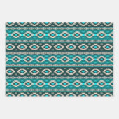 Feuille De Papier Cadeau Motif géométrique ethnique du Sud-Ouest (Devant 3)