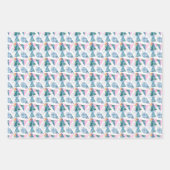 Feuille De Papier Cadeau Motif géométrique tropical (Devant)