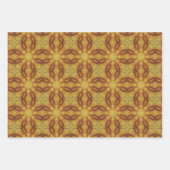 Feuille De Papier Cadeau Motif géométrique vert Terre no7 (Devant 3)